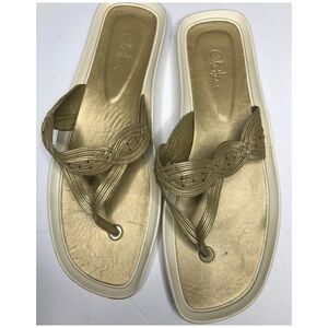 COLE Haan Gold Thong Sandals
